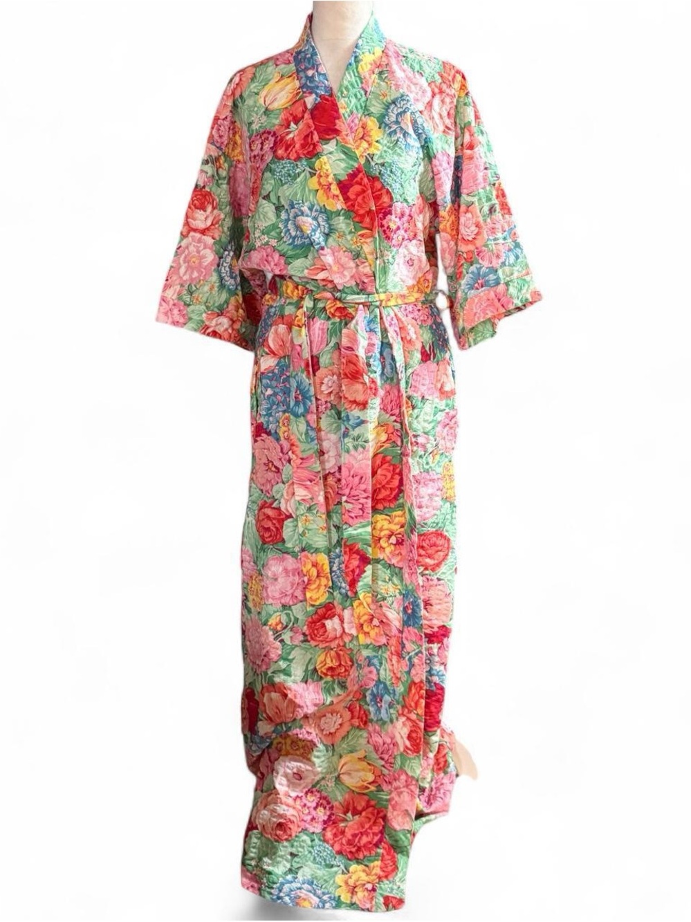 Vintage Miss Elaine “At Home” Floral Robe - S/M